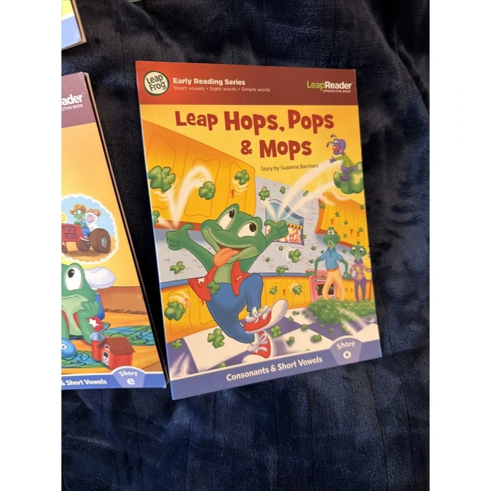 Lot of 7 Leap Frog Early Reading Series Leap Reader Interactive Books Sampler